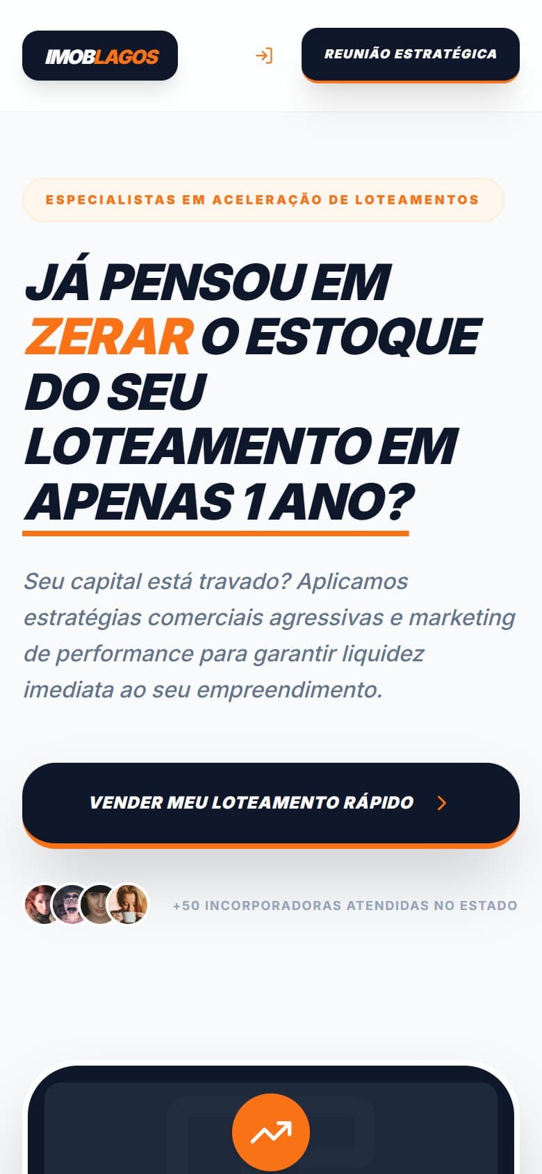 Tela do projeto ImobLagos